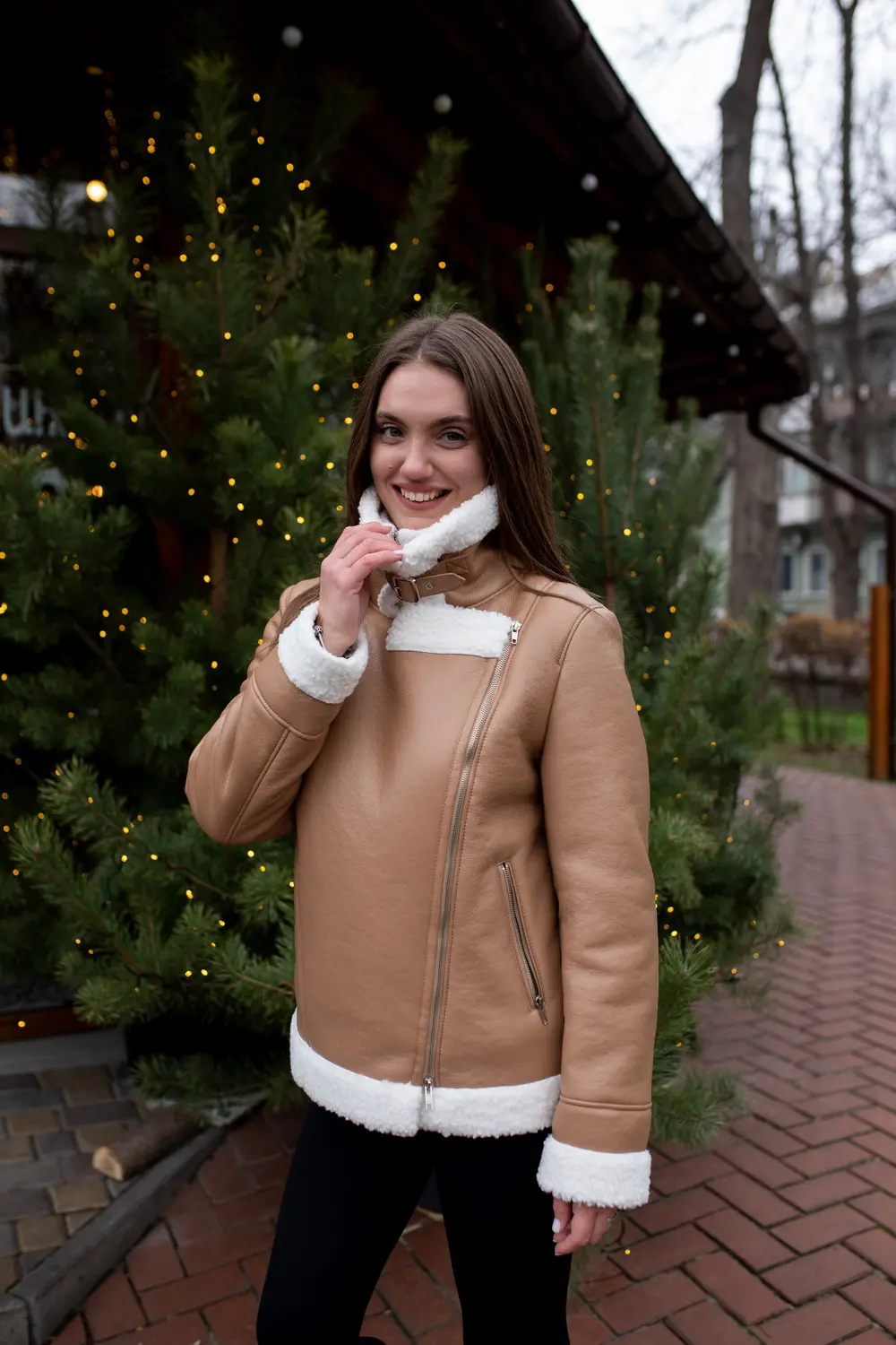 Pattern 3232 shearling jacket for women