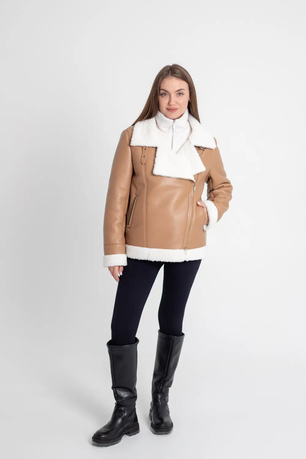 Pattern 3232 shearling jacket for women