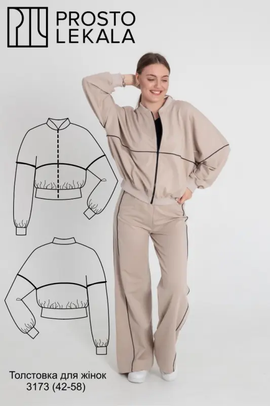 Pattern 3173 sweatshirt for women