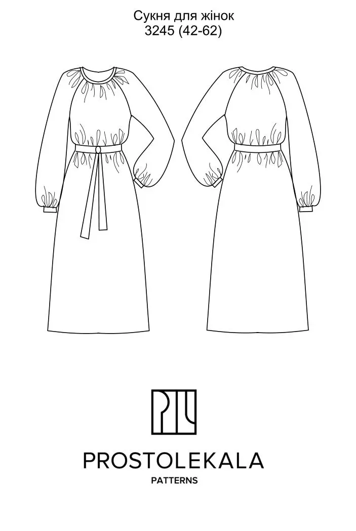 Pattern 3245 women's dress