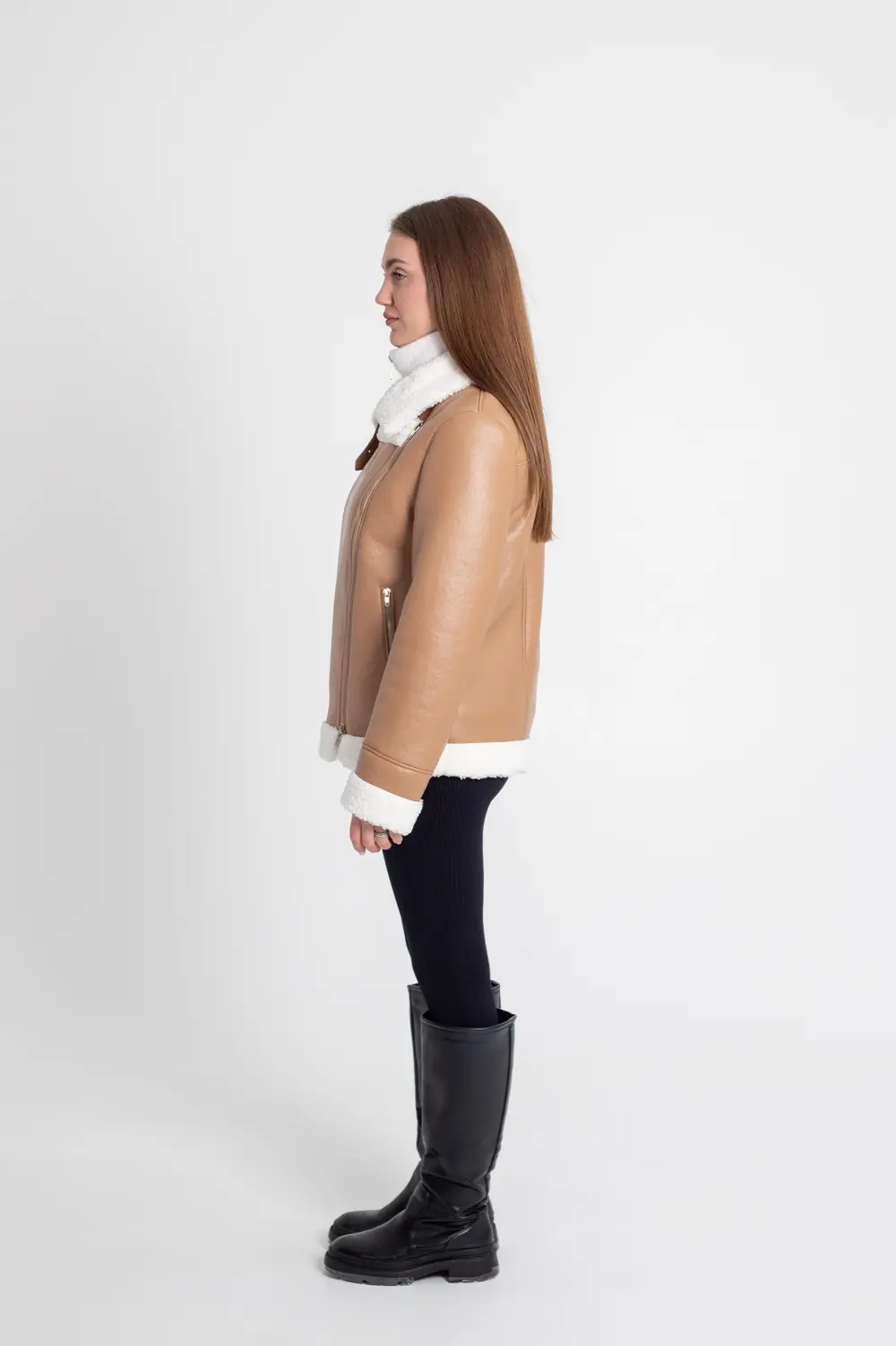 Pattern 3232 shearling jacket for women