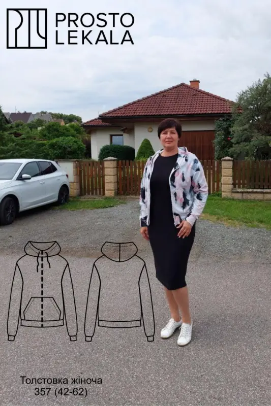 Pattern 357 sweatshirt for women