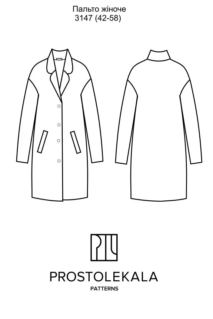 Pattern 3147 women's coat
