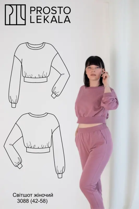 Pattern 3088 women's sweatshirt