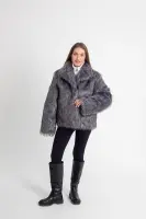 Pattern 3233 women’s fur coat