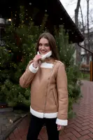 Pattern 3232 shearling jacket for women