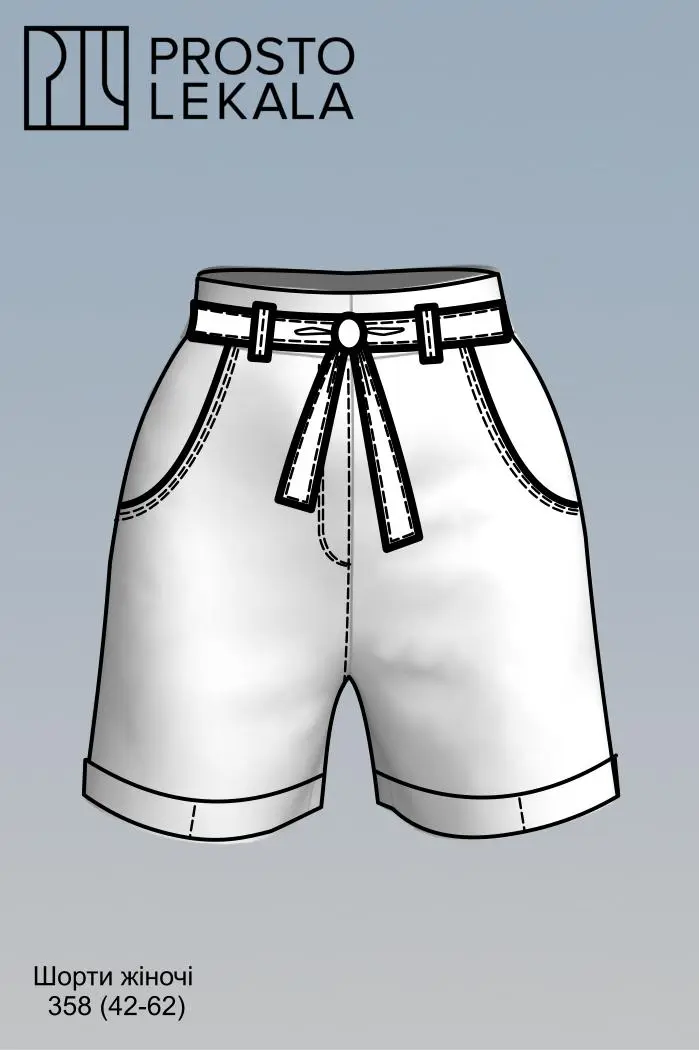Pattern 358 women's shorts