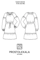 Pattern 3124 embroidered dress for women