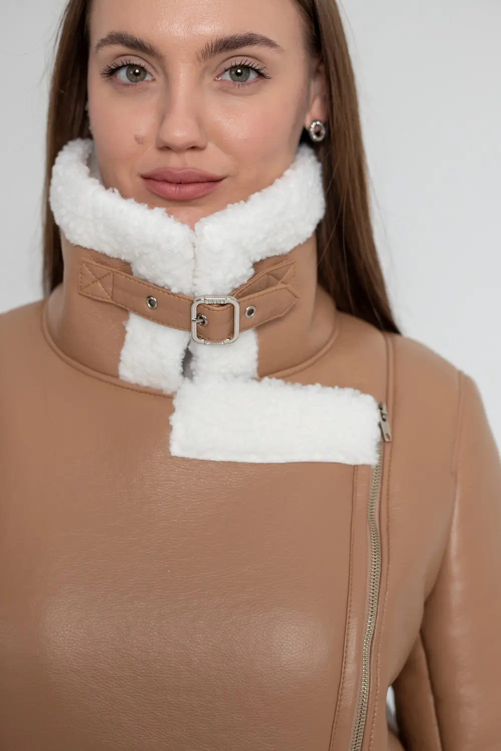 Pattern 3232 shearling jacket for women