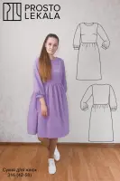 Выкройка 316 платье для женщин