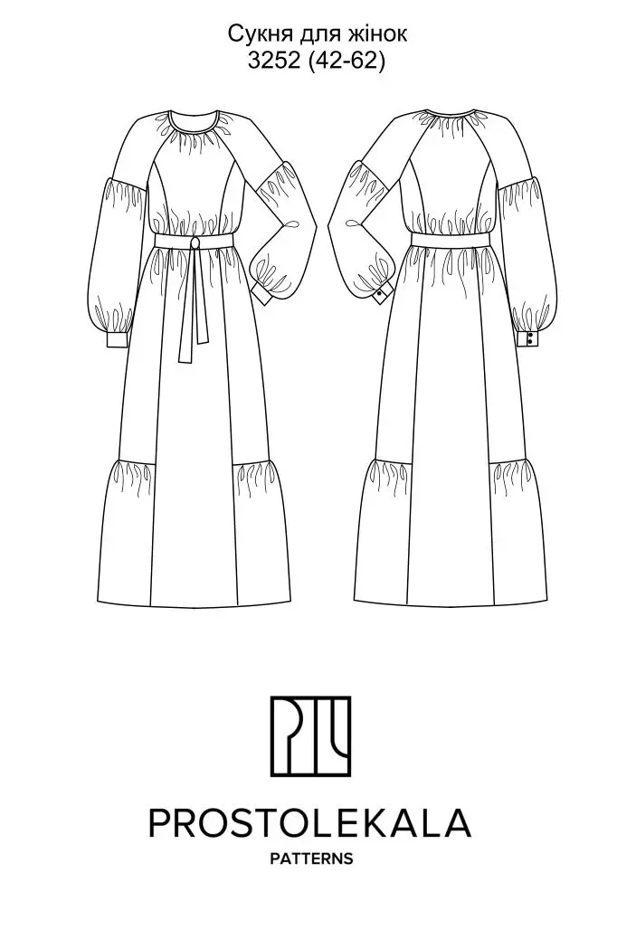 Pattern 3252 women's dress