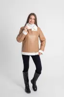 Pattern 3232 shearling jacket for women