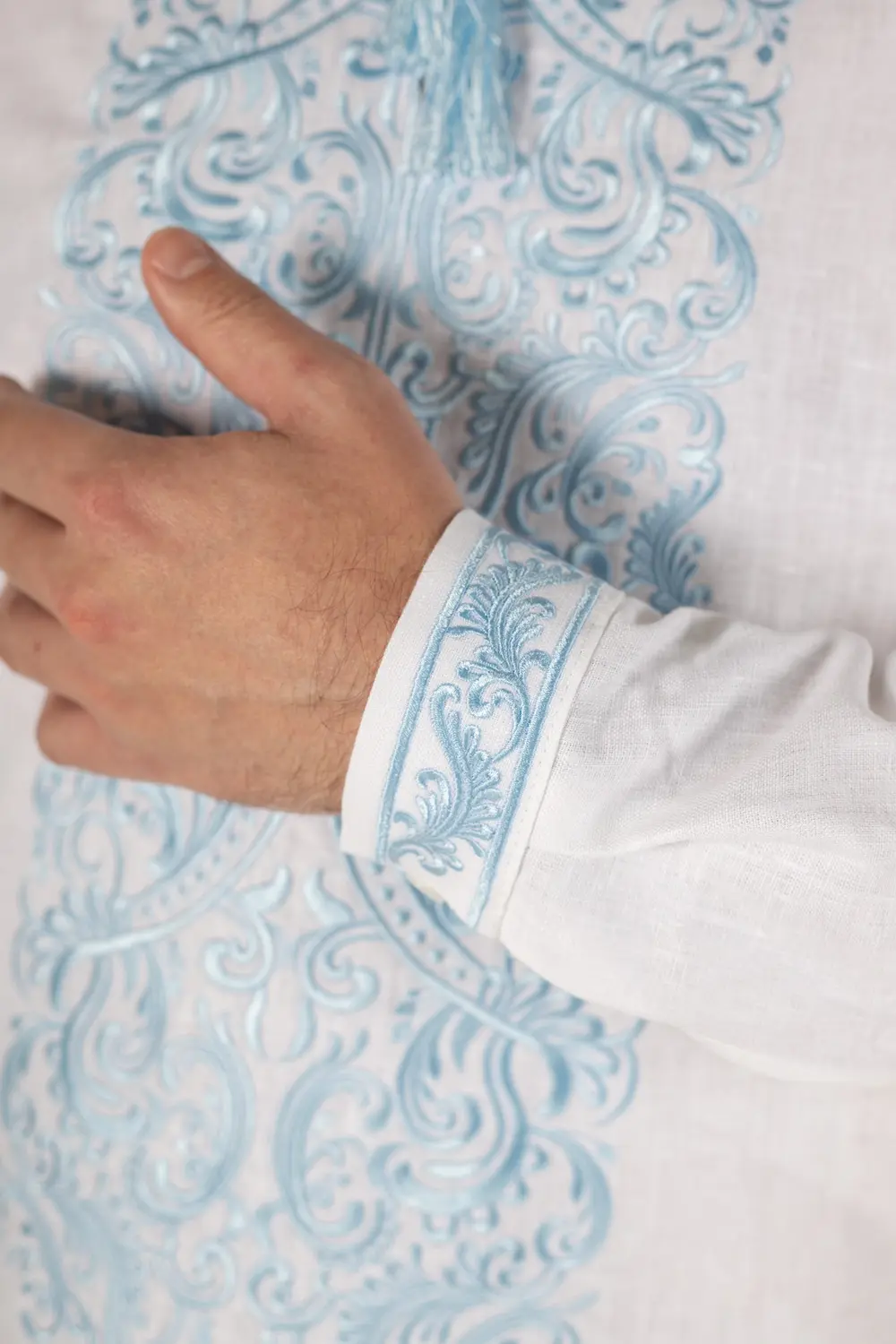 Pattern 2015 men's embroidered shirt