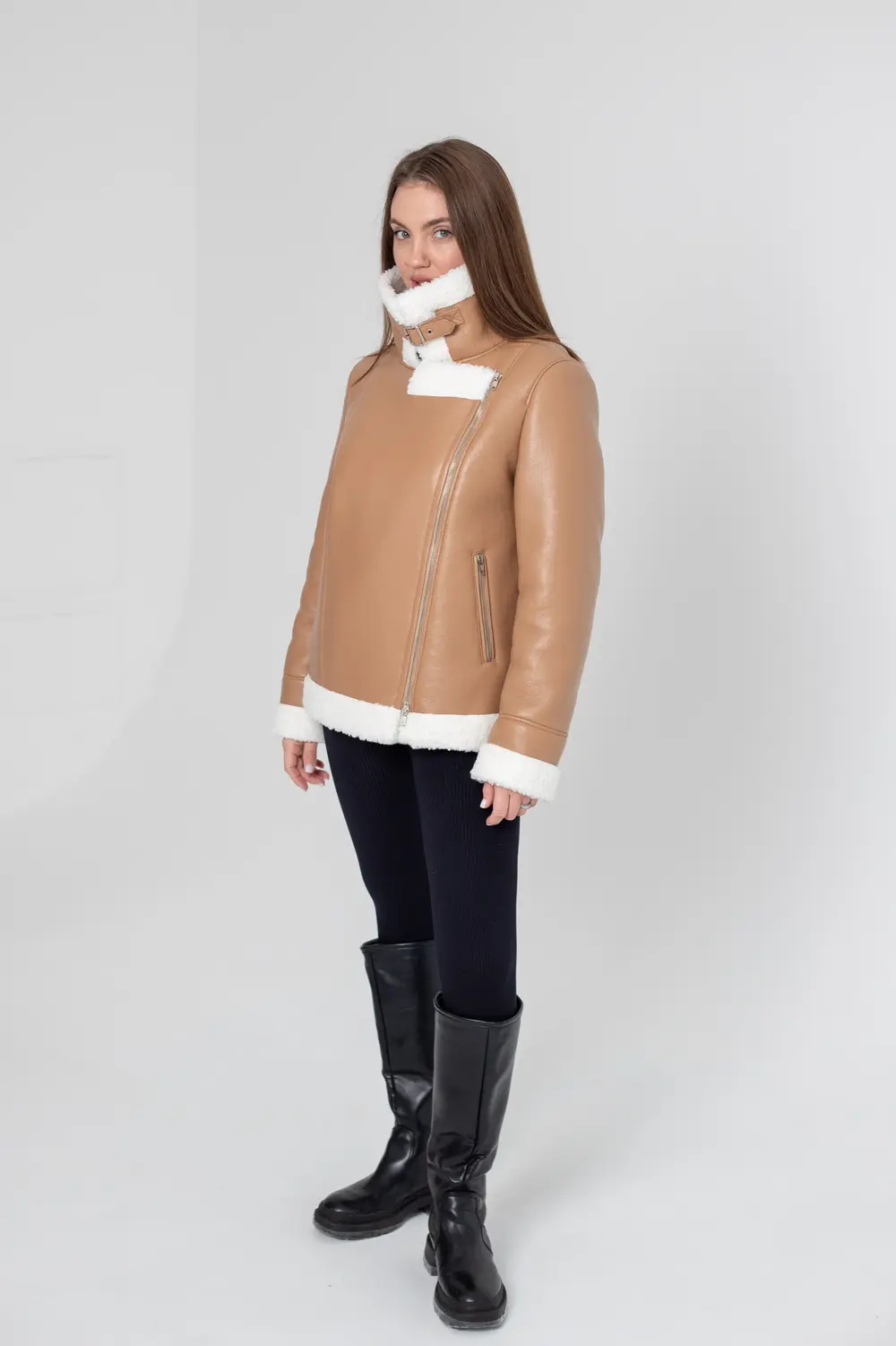 Pattern 3232 shearling jacket for women