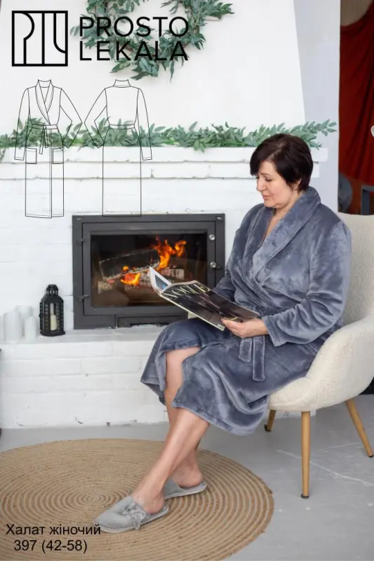 Pattern 397 women's robe
