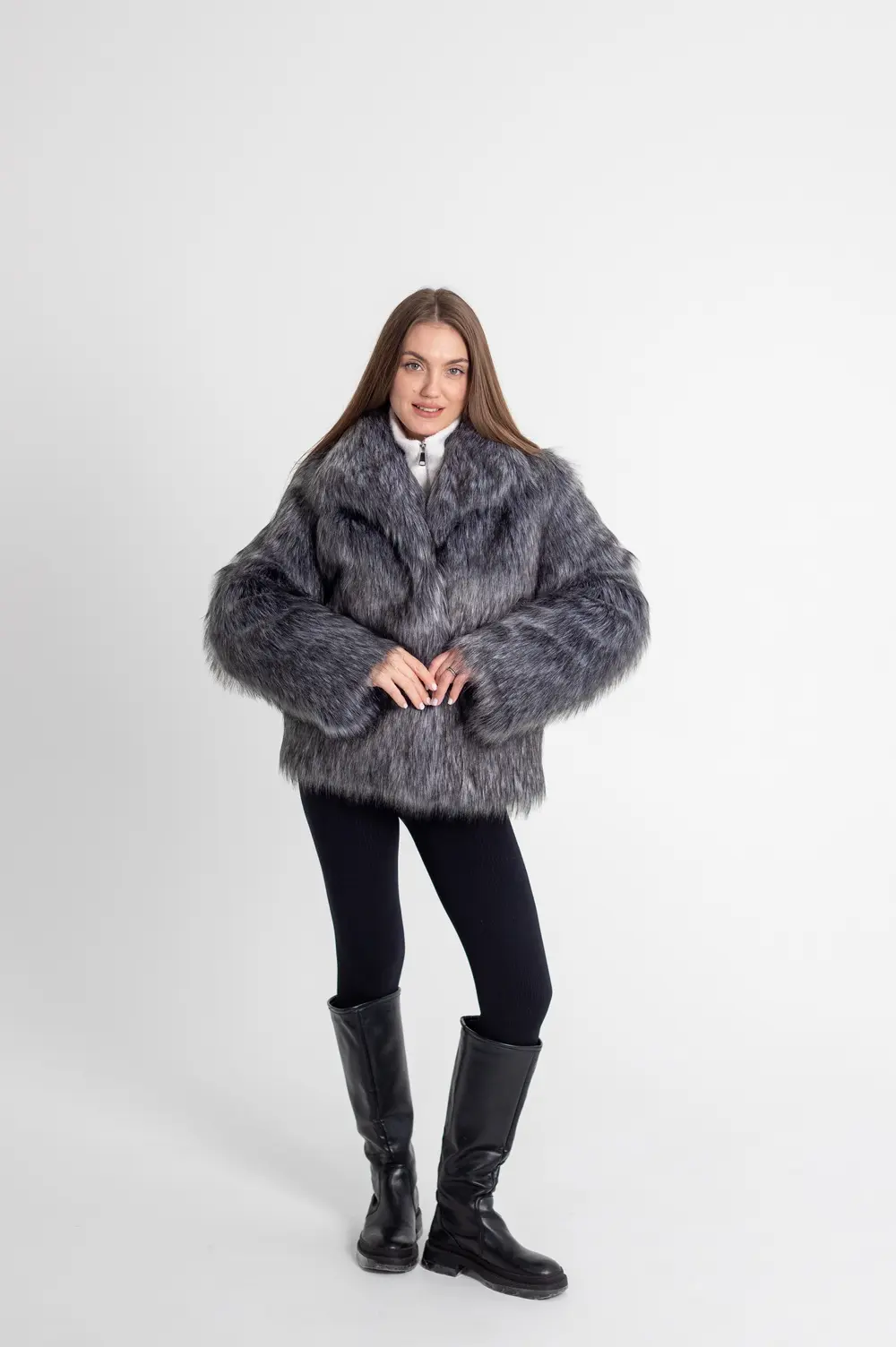 Pattern 3233 women’s fur coat