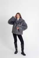 Pattern 3233 women’s fur coat