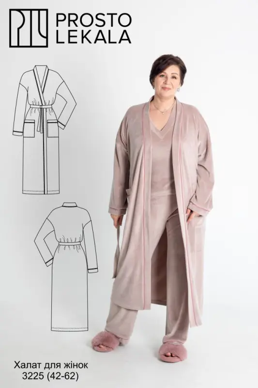 Pattern 3225 robe for women