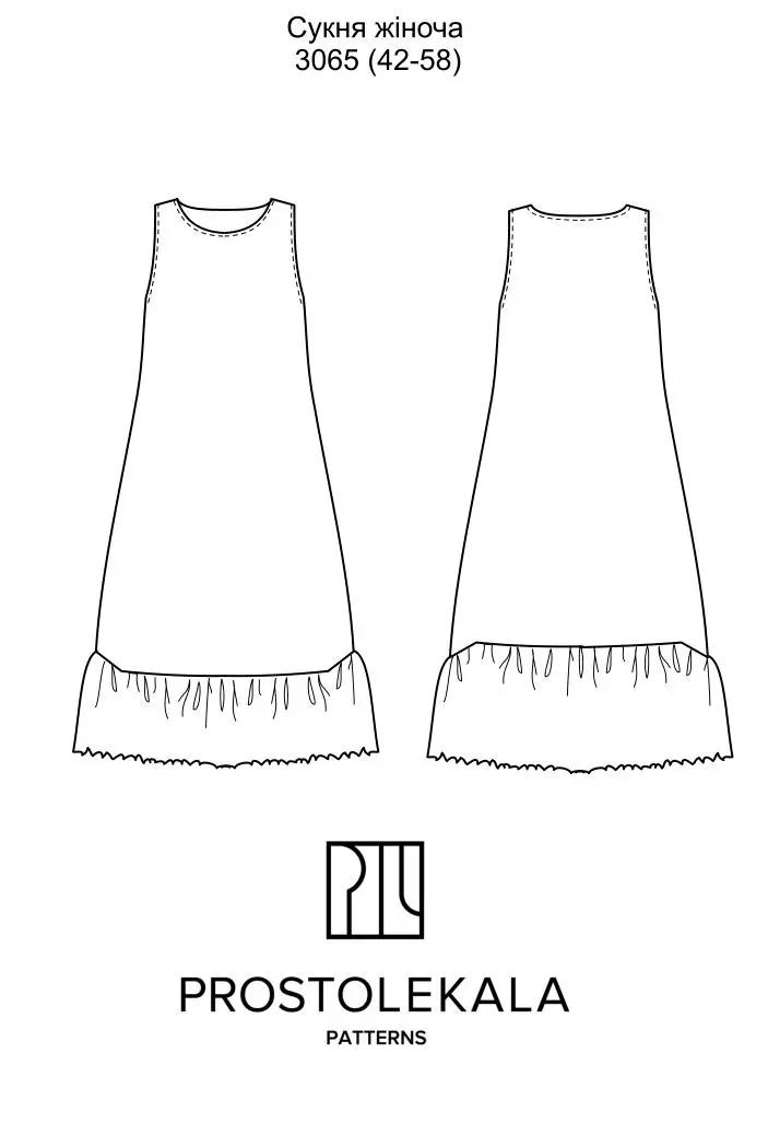 Pattern 3065 Women's Dress