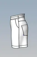 Pattern 358 women's shorts