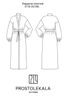 Викрійка 3118 кардиган для жінок