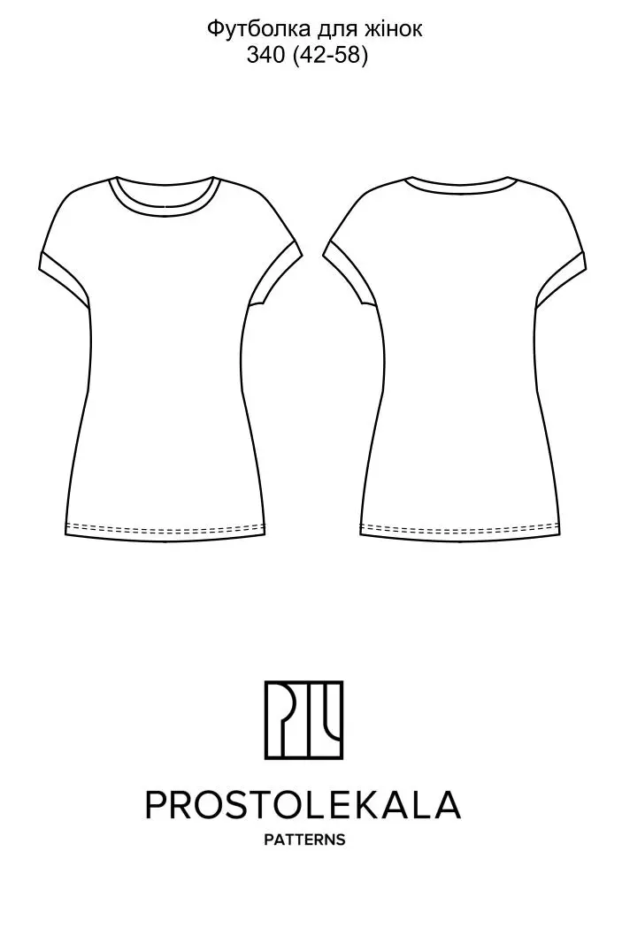 Wykrój 340 T-shirt damski