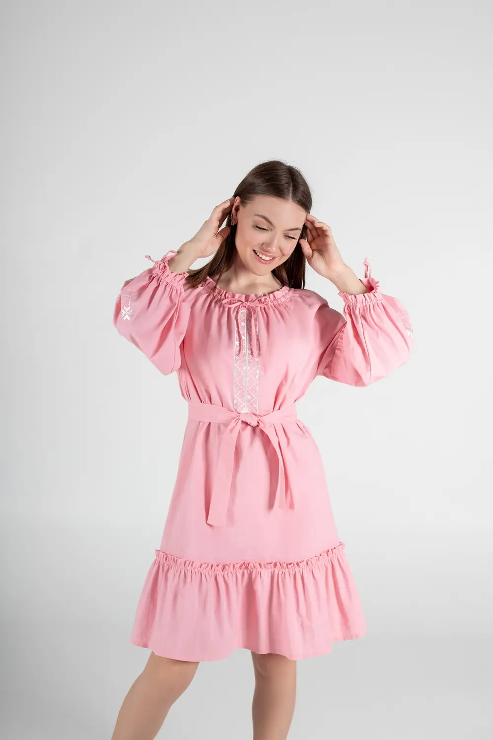 Pattern 3124 embroidered dress for women