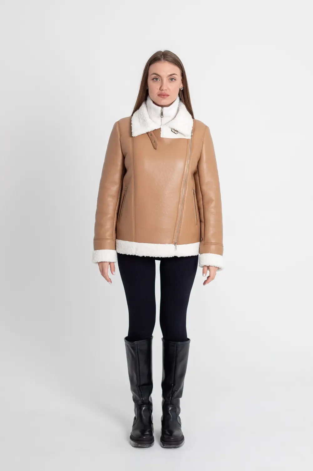 Pattern 3232 shearling jacket for women