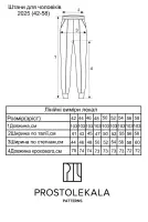 Pattern 2025 men's trousers