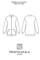 Pattern 1005 bomber jacket for teenagers