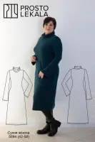 Выкройка 3094 трикотажное платье для женщин