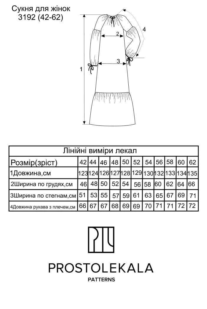 Pattern 3192 women's dress