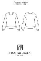Pattern 1105 sweatshirt for girls