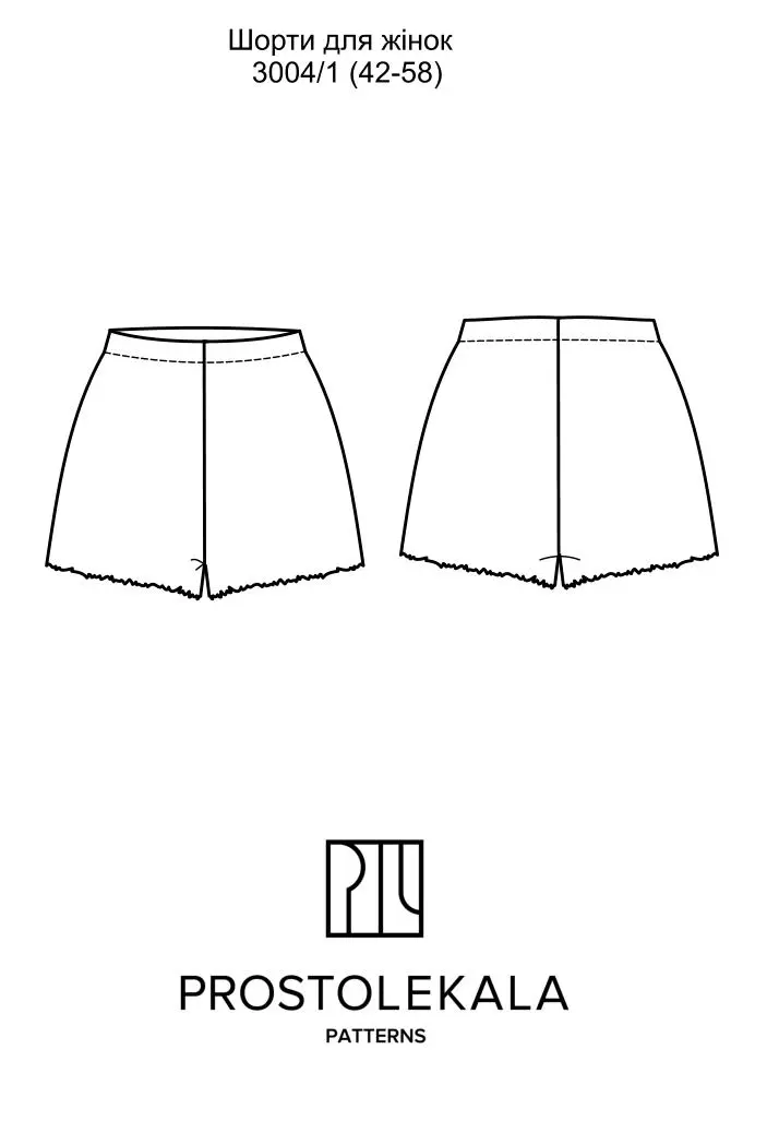 Pattern 3004/1 Women's Shorts