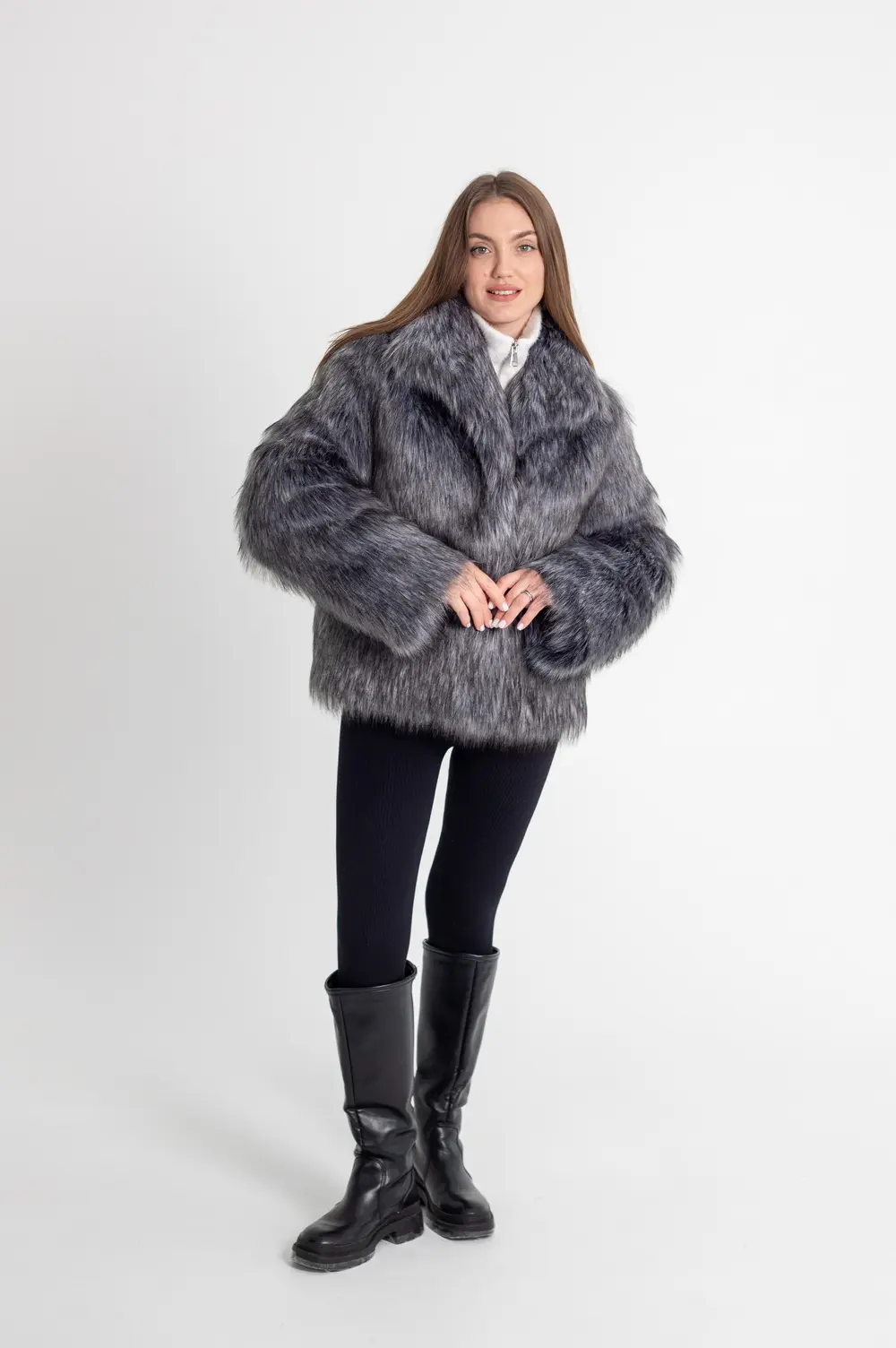 Pattern 3233 women’s fur coat