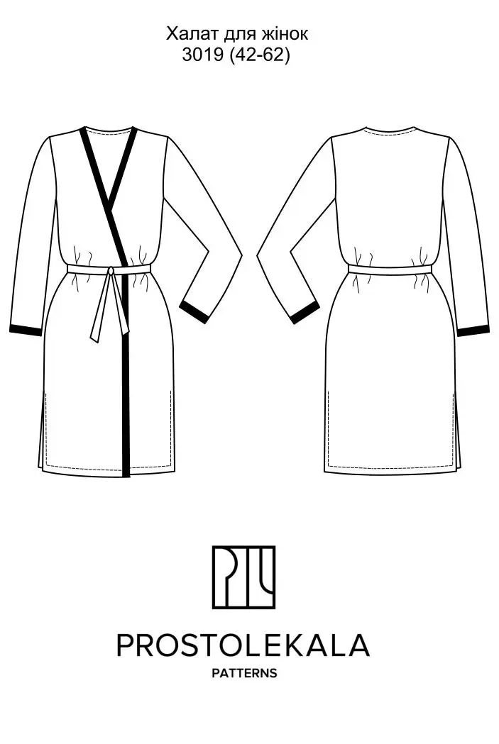Pattern 3019 women's robe