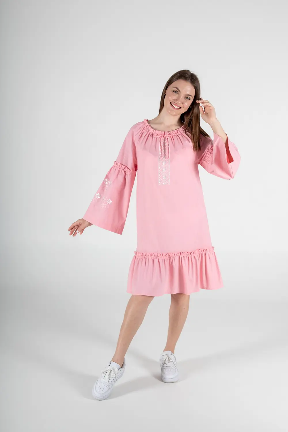 Pattern 3124 embroidered dress for women