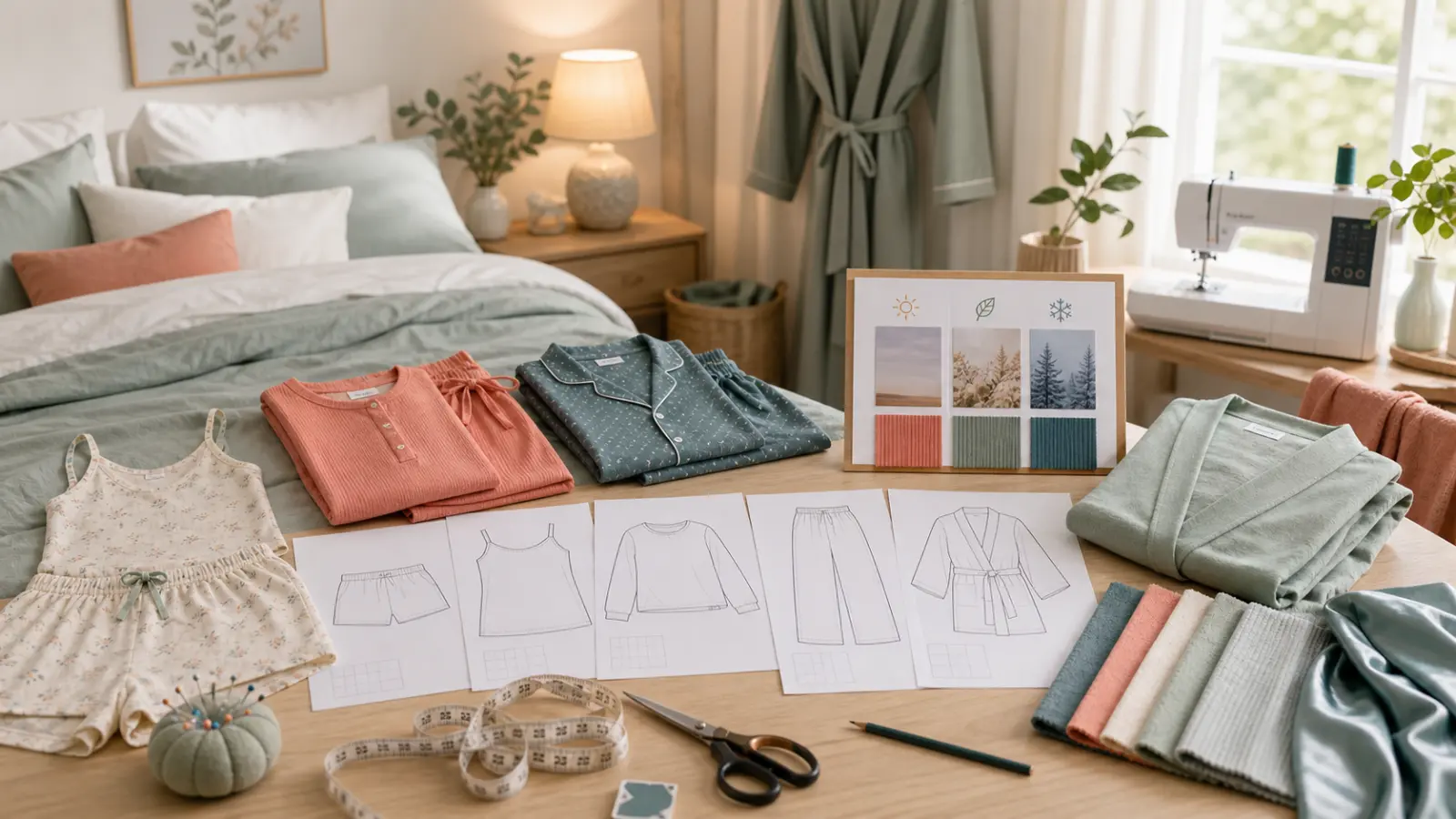 Sleepwear sewing
