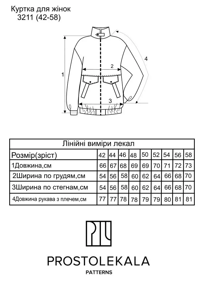 Pattern 3211 Women's Jacket