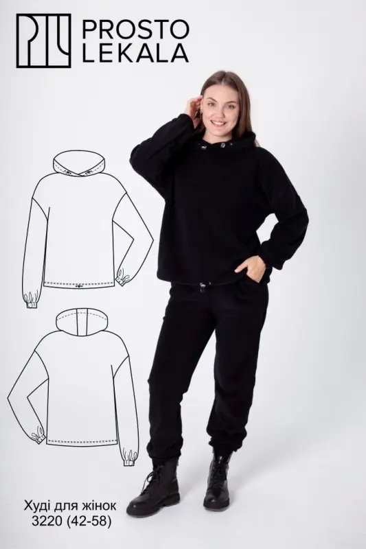 Pattern 3220 hoodie for women