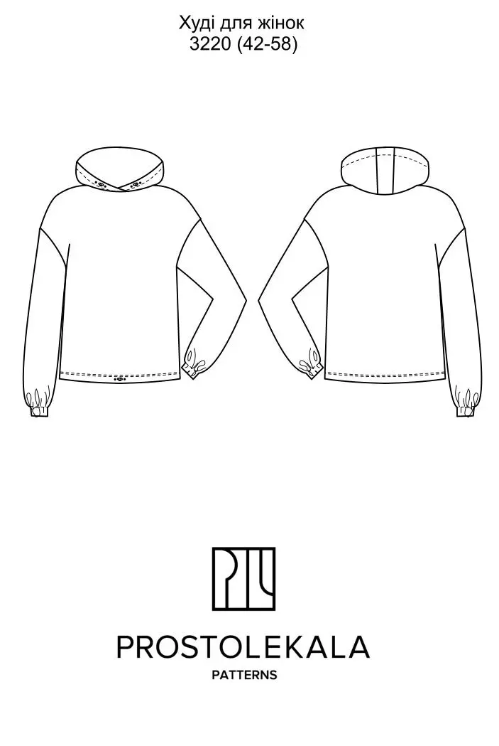 Pattern 3220 hoodie for women