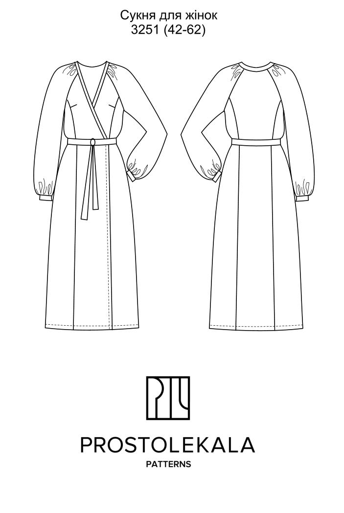 Викрійка 3251 сукня для жінок