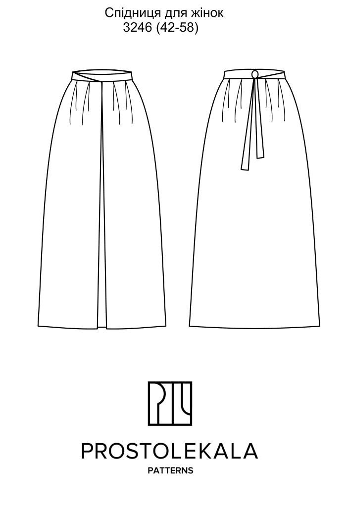 Wykrój 3246 spódnica damska