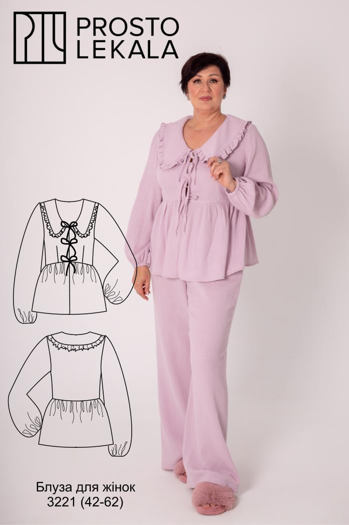 Викрійка 3221 блуза для жінок
