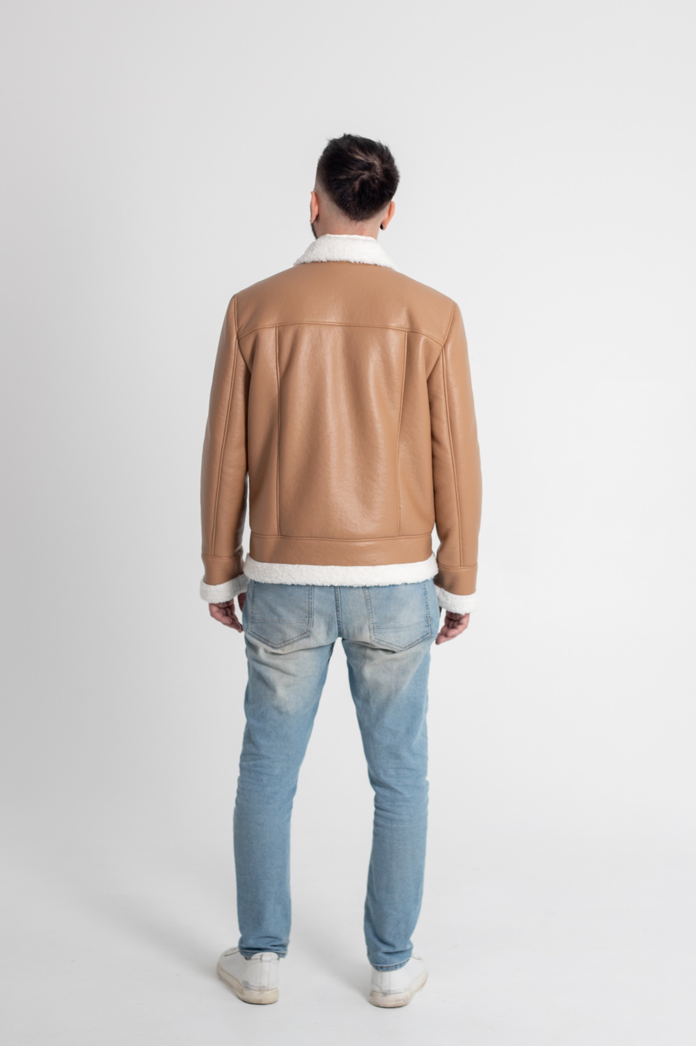 Pattern 2034 men's shearling coat jacket