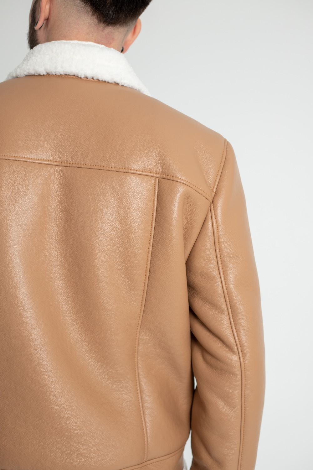 Pattern 2034 men's shearling coat jacket