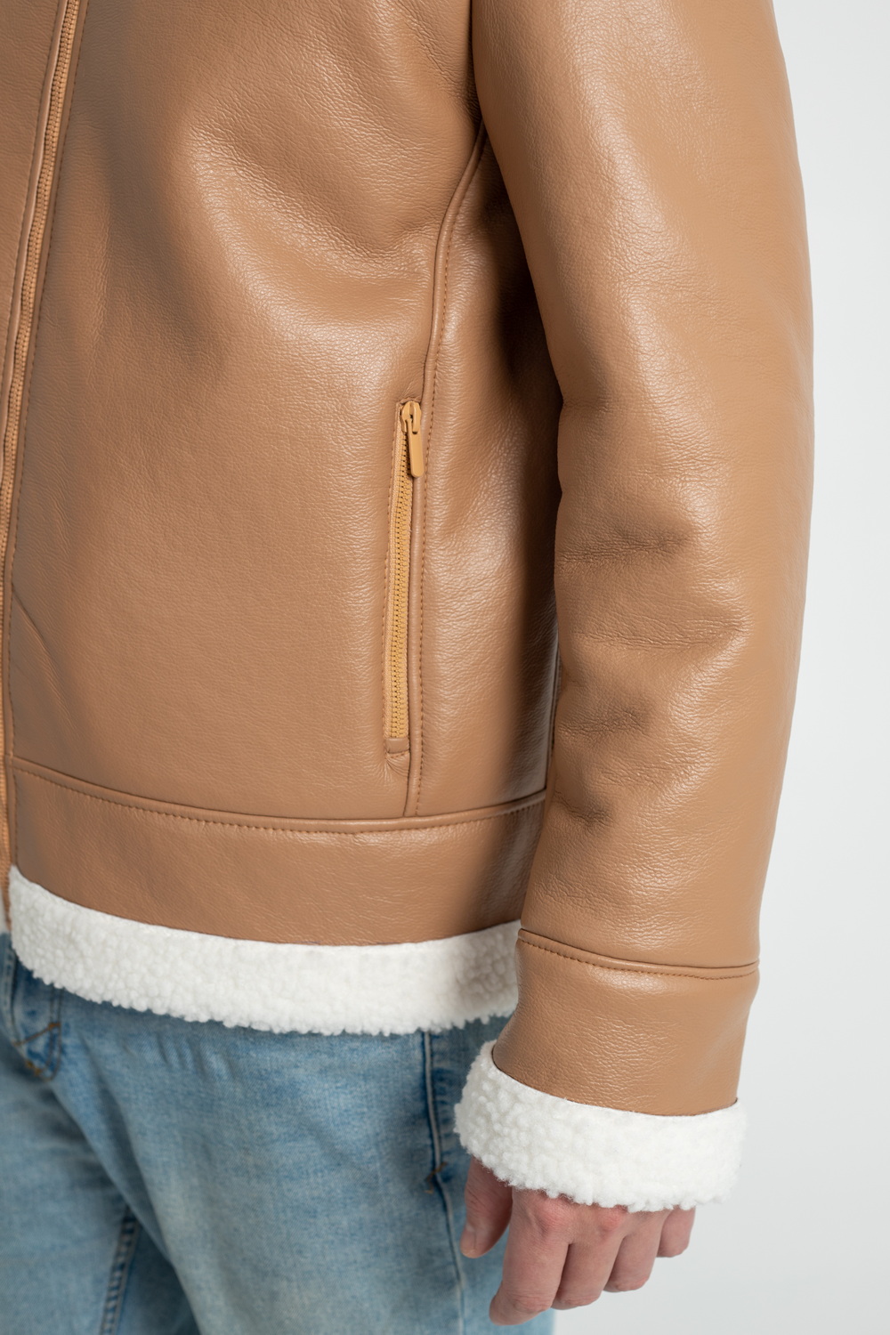 Pattern 2034 men's shearling coat jacket